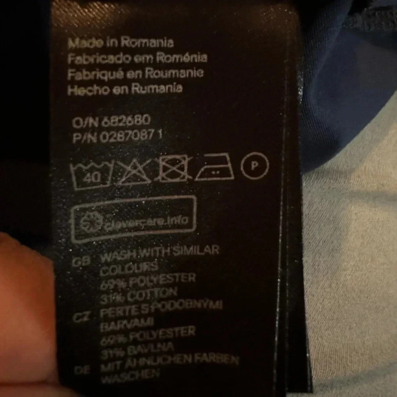 H&M navy shortsleeved dress size 2 - Picture 11 of 11